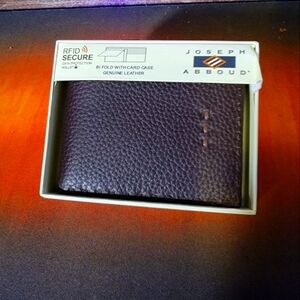 Joseph Abboud leather wallet.